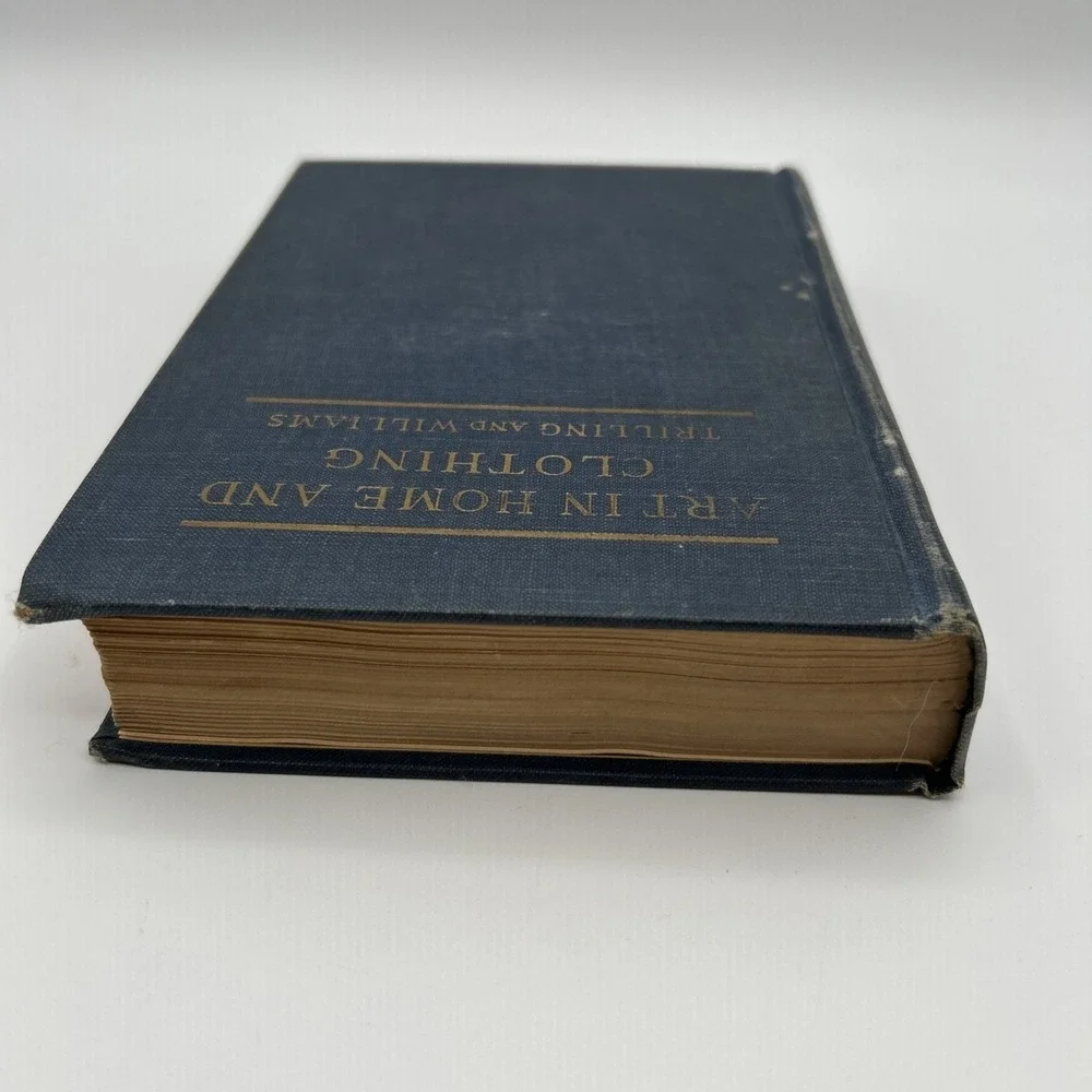 Art in Home and Clothing 1928 Trilling Williams Deco Flapper Dress History Book